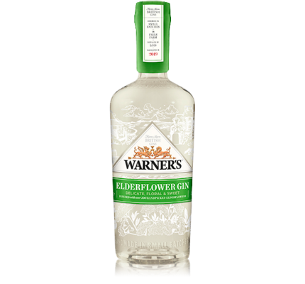 Warner's Elderflower gin 70 cl.